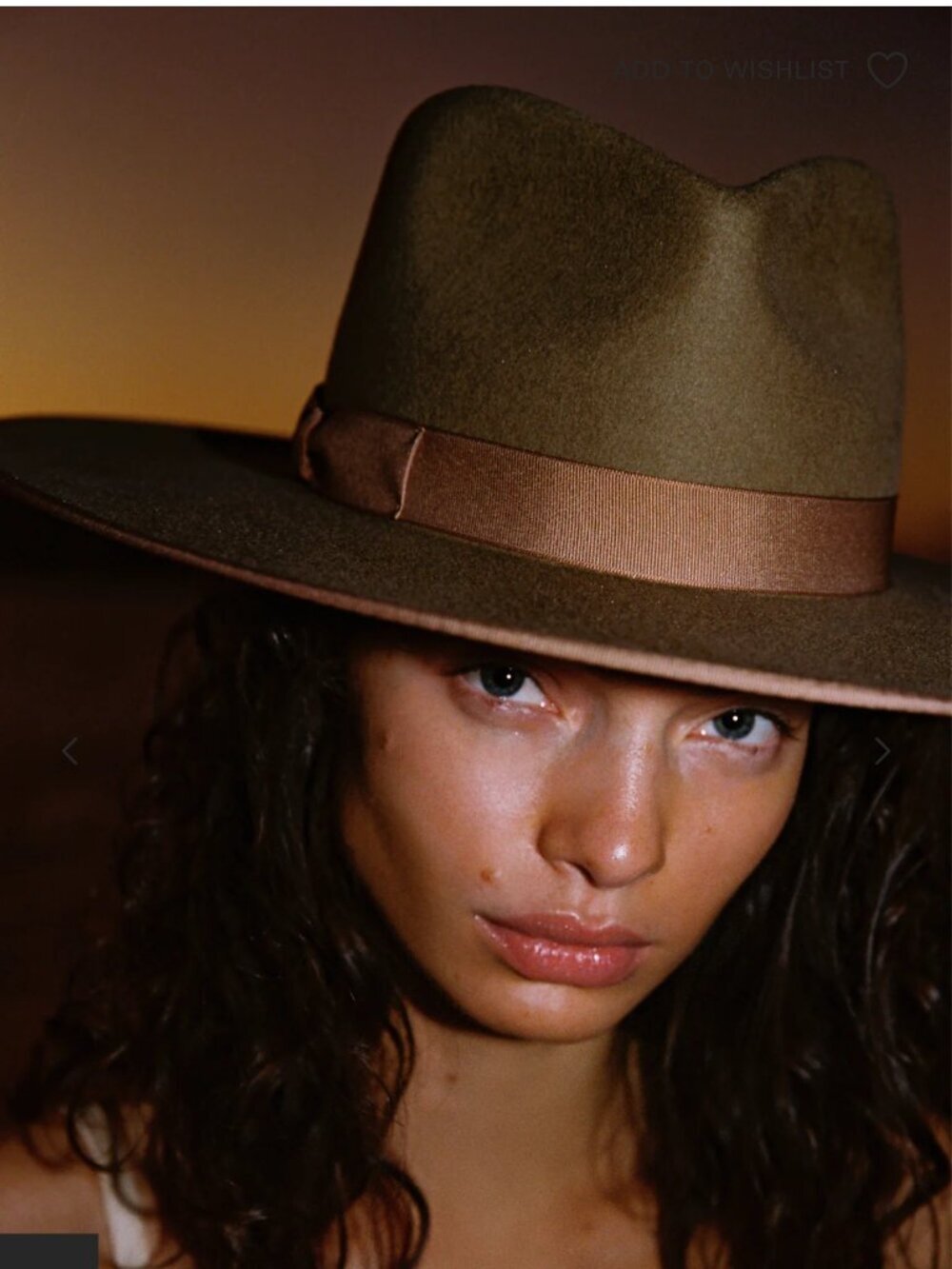 Lack of color felt fedore hat Teak Rancher wool - Picture 4 of 5